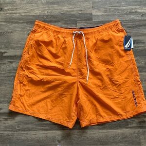 Nautica orange swim trunks. Size XXL